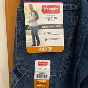 NWT Wrangler Carpenter Jeans 34x30